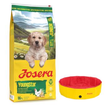 12,5kg Josera Junior YoungStar száraz kutyatáp+Ø 120 x H 30 cm Josera Pet kutyamedence ingyen kép