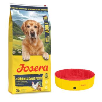 12,5kg Josera Medi/Maxi Adult Chicken & Sweet Potato száraz kutyatáp+Ø 120 x H 30 cm Josera Pet kutyamedence ingyen kép
