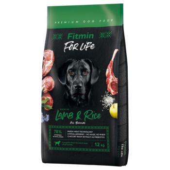 12kg Fitmin Dog For Life bárány és rizs száraz kutyatáp kép