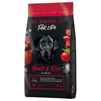 12kg Fitmin Dog For Life bárány & rizs száraz kutyatáp kép