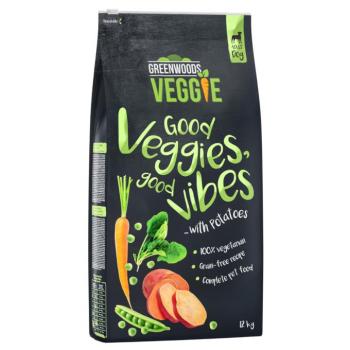12kg Greenwoods Veggie (édes-)burgonya, borsó, sárgarépa & spenót száraz kutyatáp kép