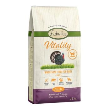 12kg Lukullus Vitality Light (gabonamentes) száraz kutyatáp kép
