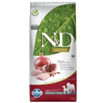 12kg N&D gabonamentes Adult Medium csirke & gránátalma száraz kutyatáp kép