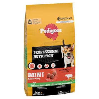 12kg Pedigree Professional Nutrition Mini Adult marha & zöldség száraz kutyatáp kép