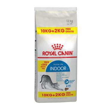 12kg Royal Canin Feline Indoor 27 száraz macskatáp 10+2kg ingyen kép