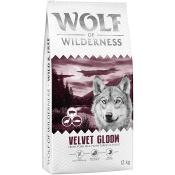 12kg Wolf of Wilderness "Velvet Gloom" - pulyka & pisztráng - gabonamentes száraz kutyatáp kép