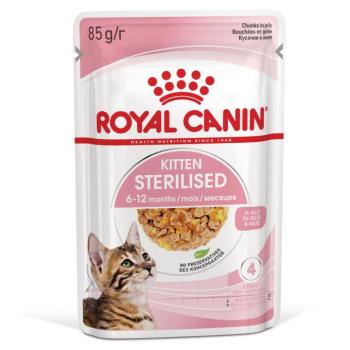 12x 85g Royal Canin Sterilized Kitten aszpikban nedves macskatáp