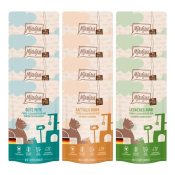 12x125g MjAMjAM Pur nedves macskatáp - Vegyes csomag kép