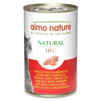12x140g Almo Nature HFC Csirke & garnéla nedves macskatáp kép