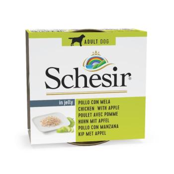 12x150g Schesir csirke & alma nedves kutyatáp kép