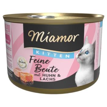12x185g Miamor Feine Beute nedves macskatáp - Kitten csirke & lazac kép