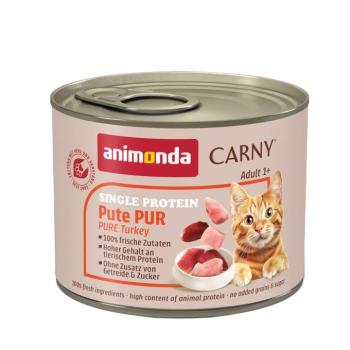 12x200g animonda Carny Single Protein Adult pulyka pur nedves macskatáp kép