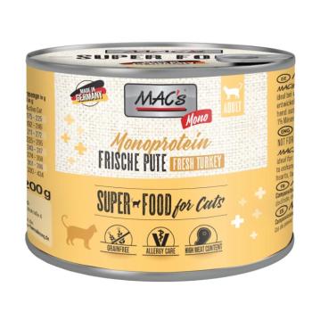 12x200g MAC´s Cat Sensitive pulyka nedves macskatáp kép