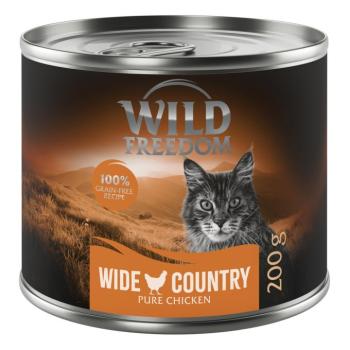 12x200g Wild Freedom Adult nedves macskatáp-csirke pur