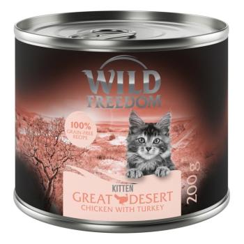 12x200g Wild Freedom Kitten "Wild Desert" - pulyka & csirke nedves macskatáp kép