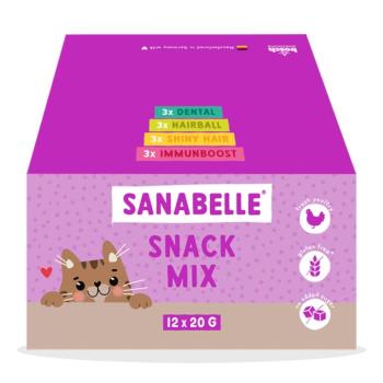 12x20g Sanabelle snack mix 4 változattal macskasnack kép