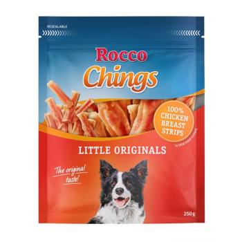 12x250g Rocco Chings rágócsíkok rövid csirkemelcsíkok kutyasnack kép