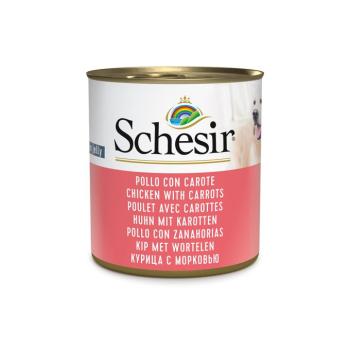 12x285g Schesir Csirke & sárgarépa nedves kutyatáp kép