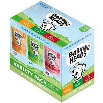 12x300g Barking Heads Variety Pack nedves kutyatáp kép