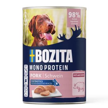 12x400g Bozita Dog Pate Sertés nedves kutyatáp