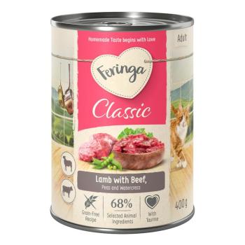 12x400g Feringa Classic Meat Menü Bárány & marha nedves macskatáp kép