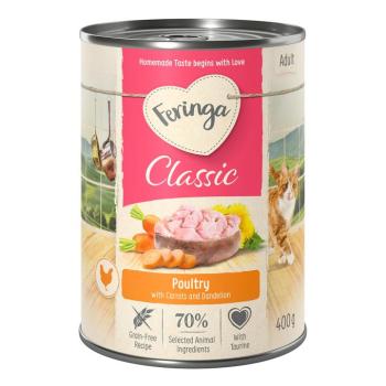 12x400g Feringa Classic Meat Menü Szárnyas nedves macskatáp kép