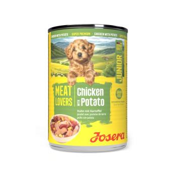 12x400g Josera Meat Lovers Junior Menü Csirke nedves kutyatáp kép