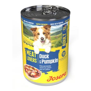 12x400g Josera Meatlovers Menü kacsa tök nedves kutyatáp új design kép