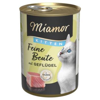12x400g Miamor Feine Beute Kitten Szárnyas nedves macskatáp kép