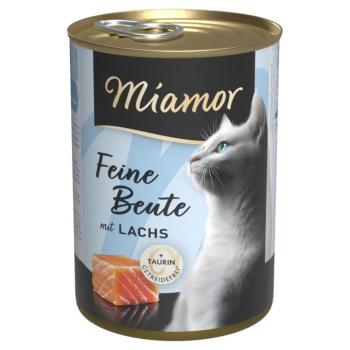12x400g Miamor Feine Beute nedves macskatáp-lazac kép