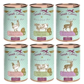 12x400g Terra Canis gabonamentes nedves kutyatáp - Vegyes csomag (3 változattal) kép