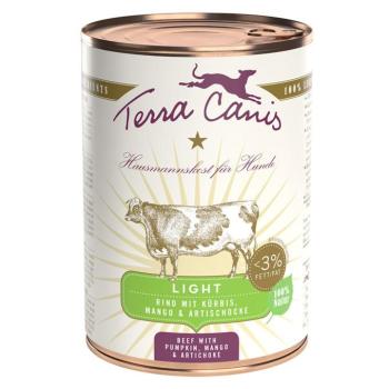 12x400g Terra Canis Light Marha, tök, mangó & articsóka nedves kutyatáp kép