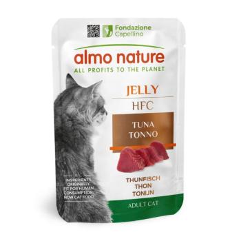 12x55g Almo Nature HFC aszpikban tonhal nedves macskatáp-tonhal kép