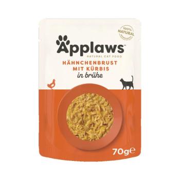 12x70g Applaws csirke & tök húslében nedves macskatáp kép