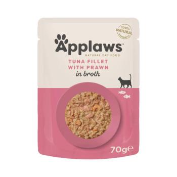 12x70g Applaws tonhal & garnéla hallében nedves macskatáp kép