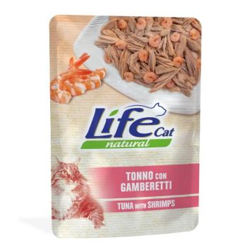 12x70g Life Cat Natural Adult Tonhal & garnéla nedves macskatáp kép