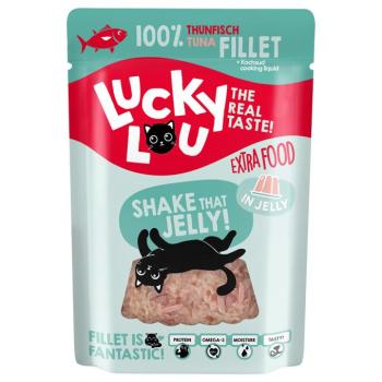 12x70g Lucky Lou Extra Food Tonhalfilé aszpikban nedves macskatáp kép