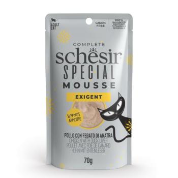 12x70g Schesir Special Exigent csirke & kacsamáj nedves macskatáp kép