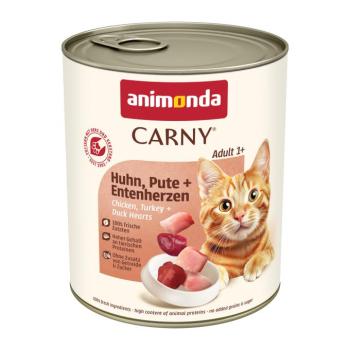 12x800g animonda Carny Adult Csirke, pulyka & kacsaszív nedves macskatáp kép
