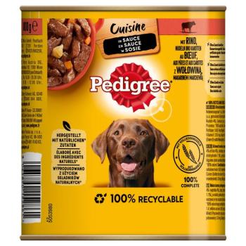 12x800g Pedigree Céassic nedves kutyatáp - Marha & sárgarépa szószban kép