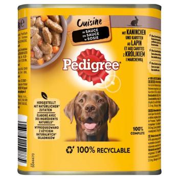 12x800g Pedigree Céassic nedves kutyatáp - Nyúl & sárgarépa szószban kép