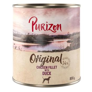 12x800g Purizon Original nedves kutyatáp - ÚJ: Csirkefilé, kacsa, sárgarépa & szeder kép