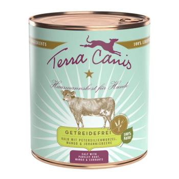 12x800g Terra Canis Gabonamentes Borjú & petrezselyemgyökér nedves kutyatáp kép