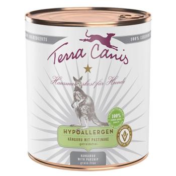 12x800g Terra Canis Hypoallergen kenguru & pasztinák nedves kutyatáp kép