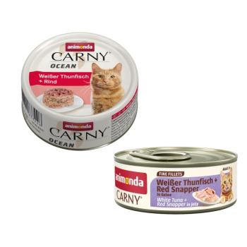 12x80g animonda Carny Ocean tonhal & marha nedves macskatáp+60g konzerv ingyen kép