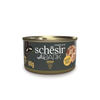 12x80g Schesir After Dark csirke nedves macskaeledel kép