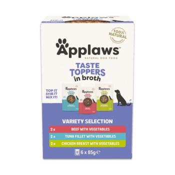 12x85g Applaws Taste Toppers Húslében / hallében próbacsomag nedves kutyatáp kép