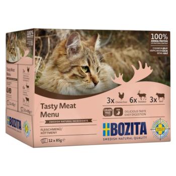 12x85g Bozita falatok húsmenü aszpikban (3 változat) nedves macskatáp kép