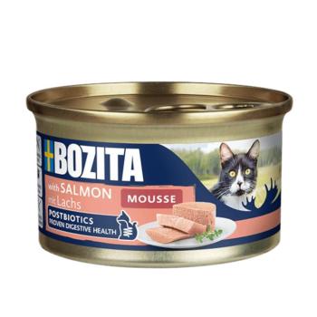 12x85g Bozita Mousse Postbiotikum Lazac nedves macskatáp kép