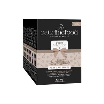 12x85g catz finefood Pure Collection tasakos nedves macskatáp vegyes csomag kép